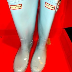 Sky Blue Tall Hunter Boot